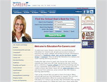 Tablet Screenshot of education-for-careers.com